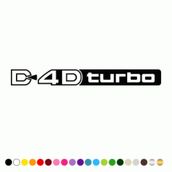 Stickers D 4D TURBO